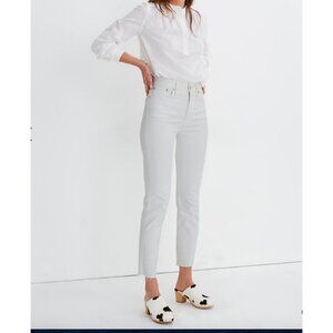 Madewell $128 Perfect Vintage Jean in Tile white Size 36 AJ193